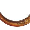 Carved boars tusk with talismanic writing