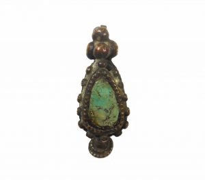 Tibetan earring copper turquoise